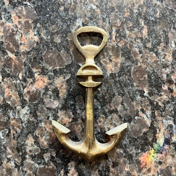 Vintage Brass Anchor Bottle Opener - Picture 2 of 5